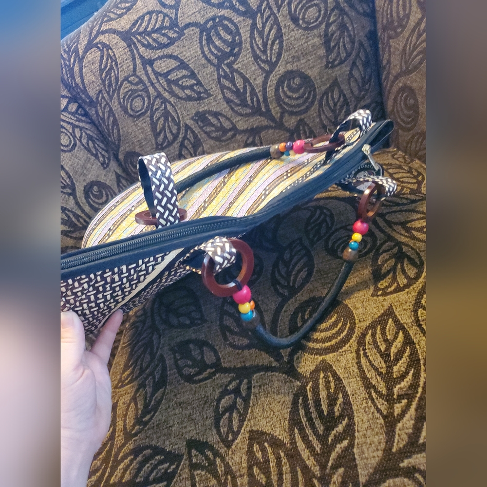 Sombvueltiao Columbia colorful Flecha Woven Tote bag purse - Picture 7 of 8